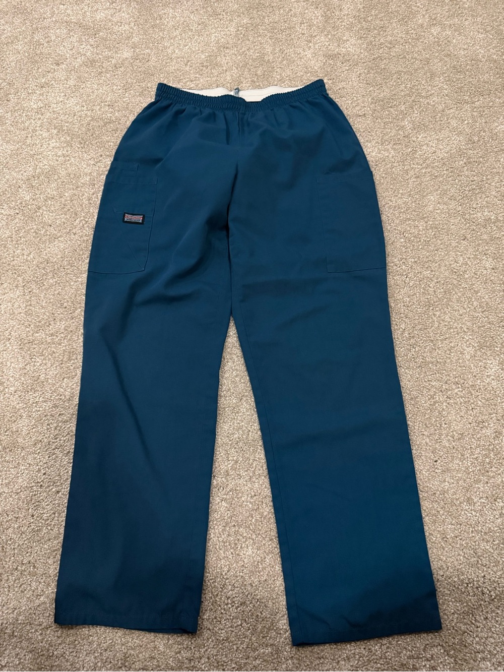 Cherokee Workwear Scrub Pants in Caribbean Blue Size Petite S